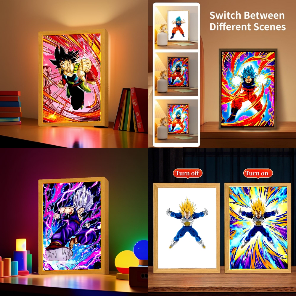 Led Moon Lamp - Dragon Ball Z Anime Figure Light