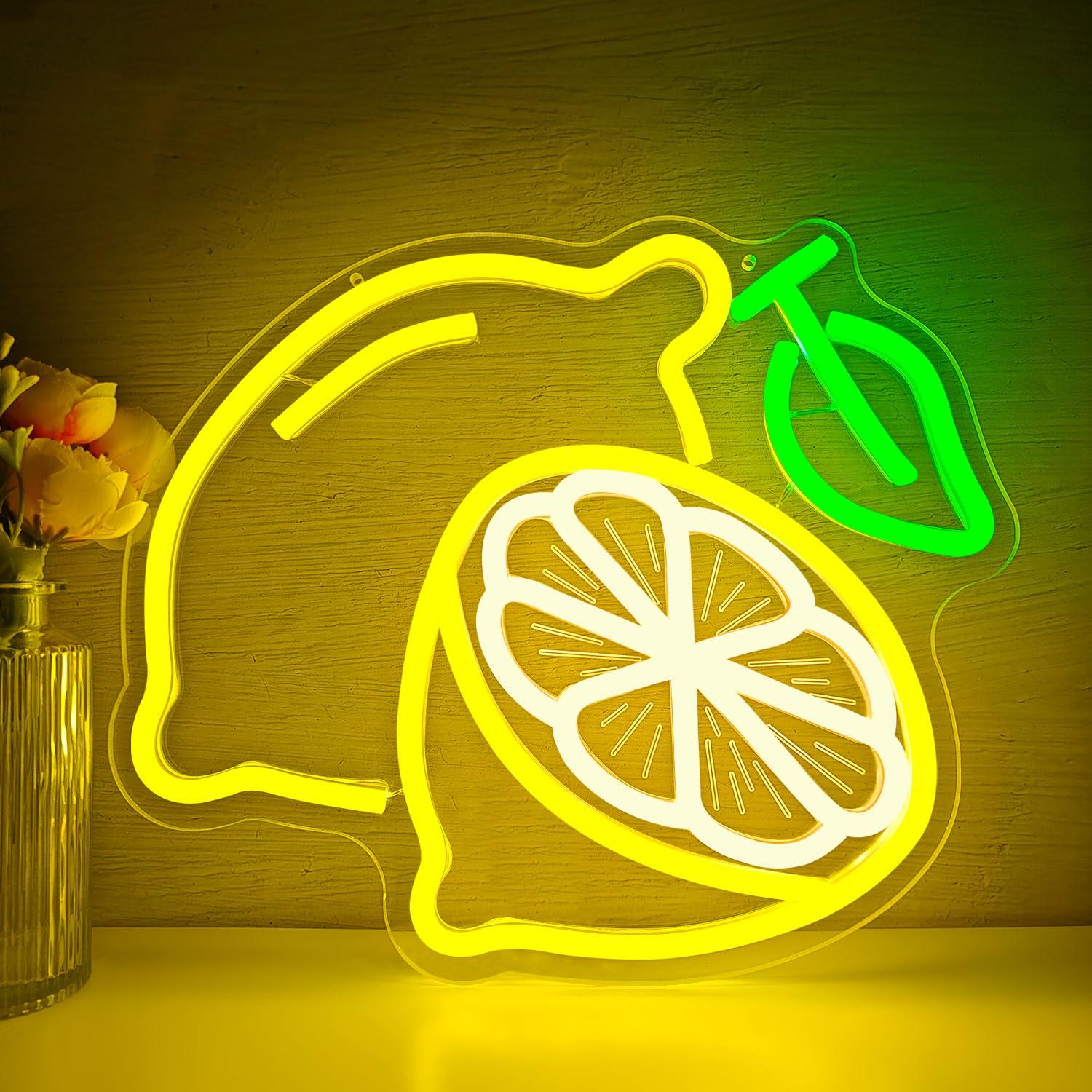Lighting Decor Home - Lemon Neon Sign Dimmable LED Light