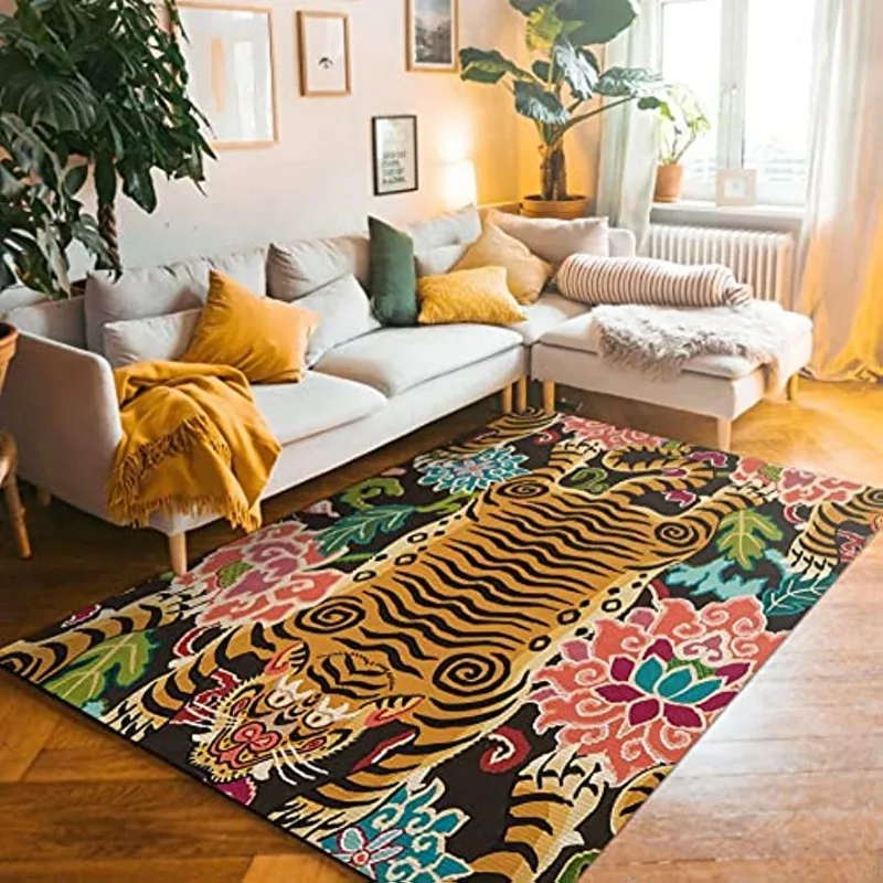 Decor Lighting Online - Vintage Tiger Decorate Living Room Carpet