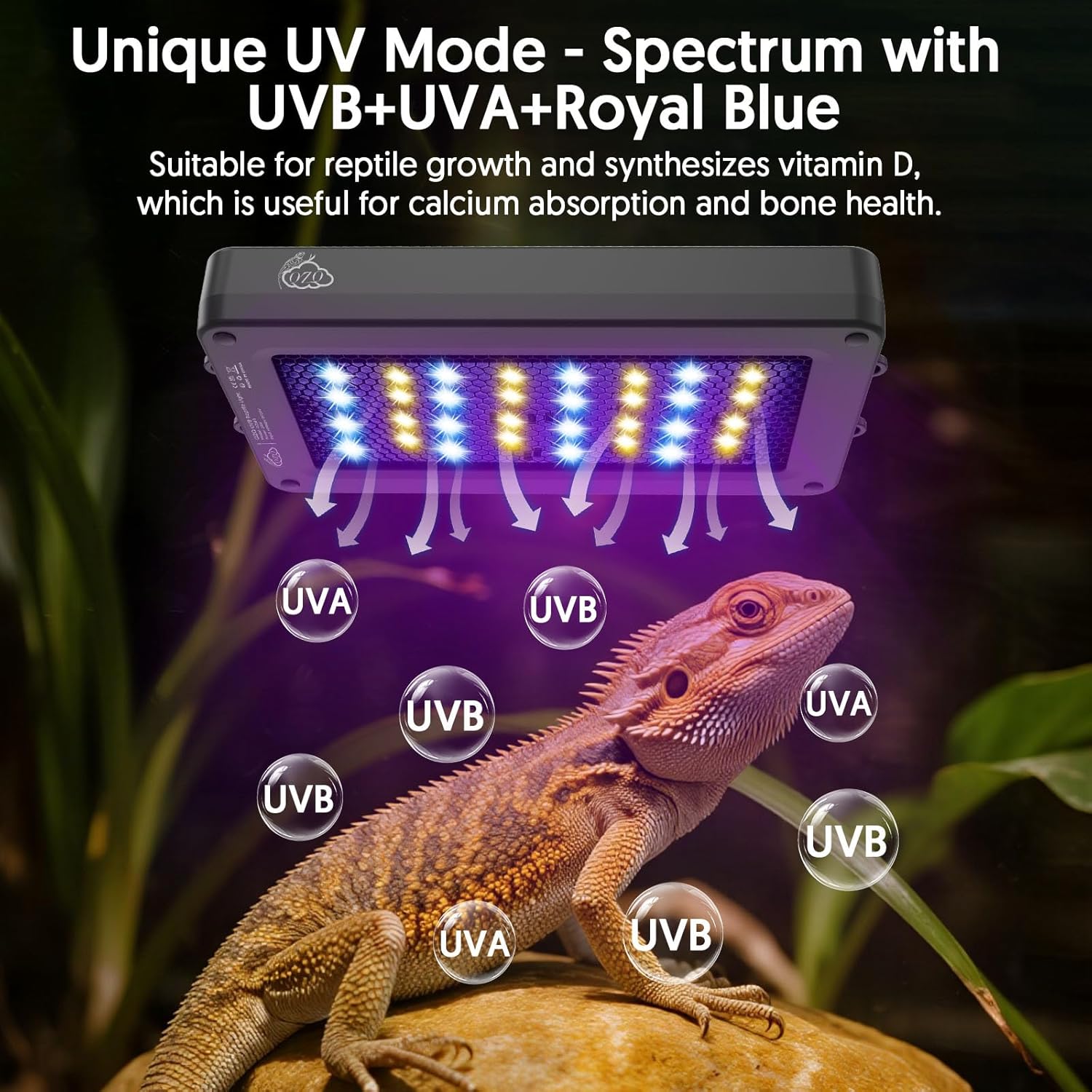 24W LED UVA UVB Reptile Lamp w - Gecko Lighting & Decor 리뷰 및 가격