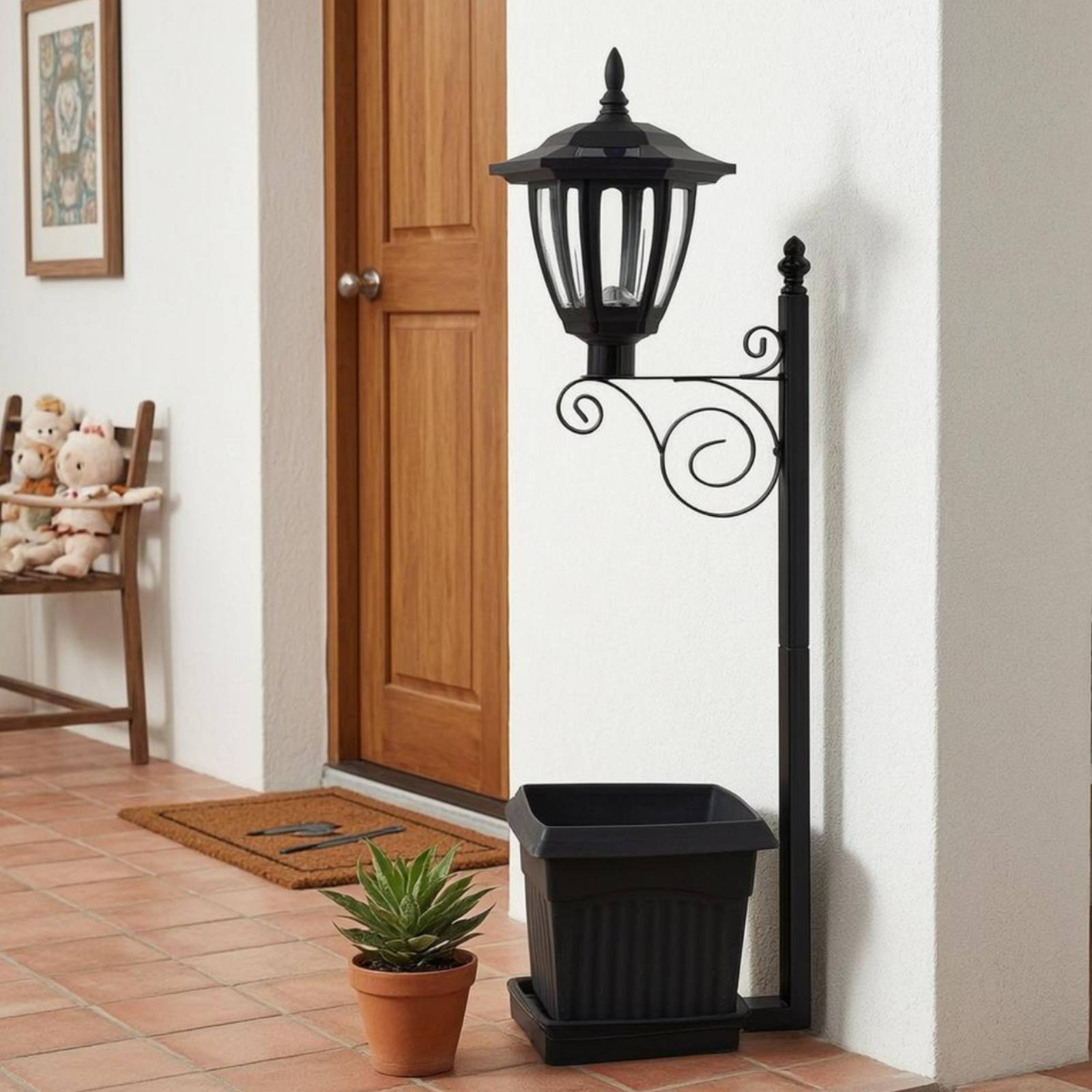 Solar Flower Pot Light Wrought - Lighting Decoration Outdoor 리뷰 및 가격