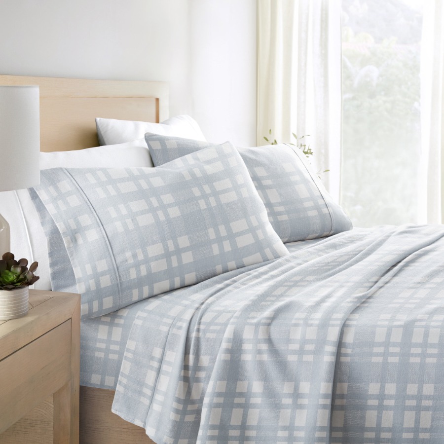 Light Blue Woven 4 Piece 100%  - Lighting By Queen 리뷰 및 가격