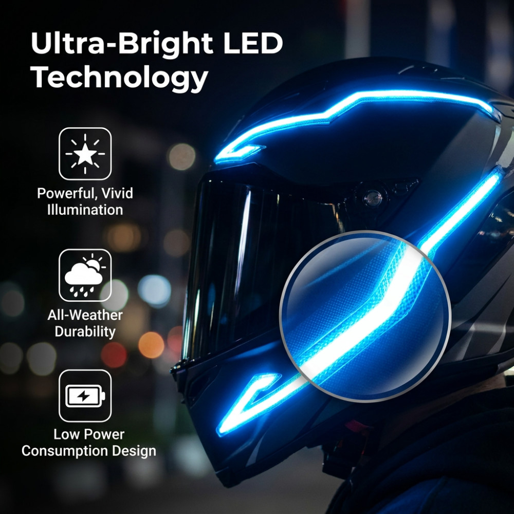 Motorcycle Helmet Light Night  - Ambient Led Strip 리뷰 및 가격