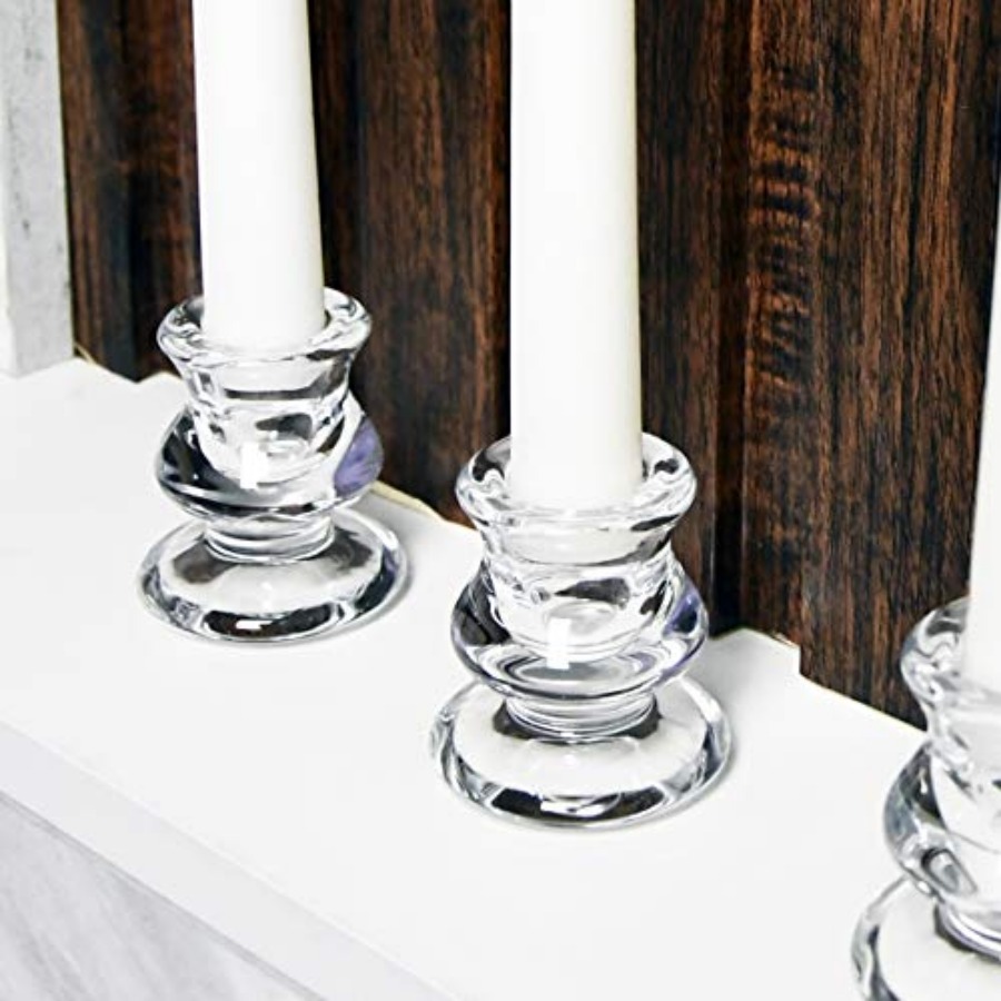 Clear Glass Candlestick Holder - Candle Holder Set 리뷰 및 가격