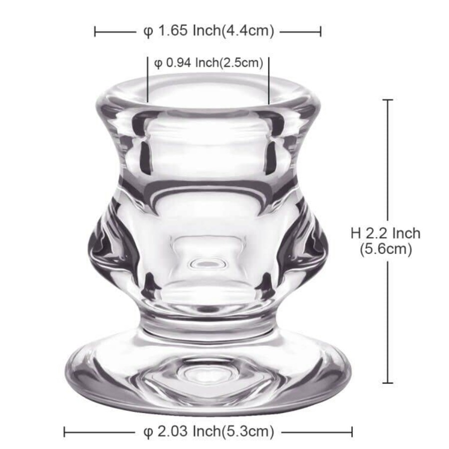 Clear Glass Candlestick Holder - Candle Holder Set 리뷰 및 가격