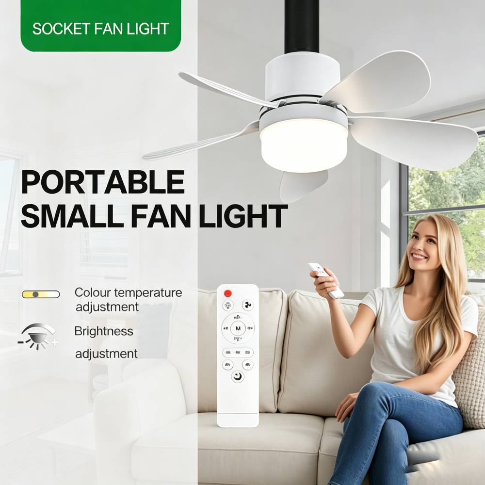 Socket Fan Light with Remote,  - Lighting Decor Home 리뷰 및 가격