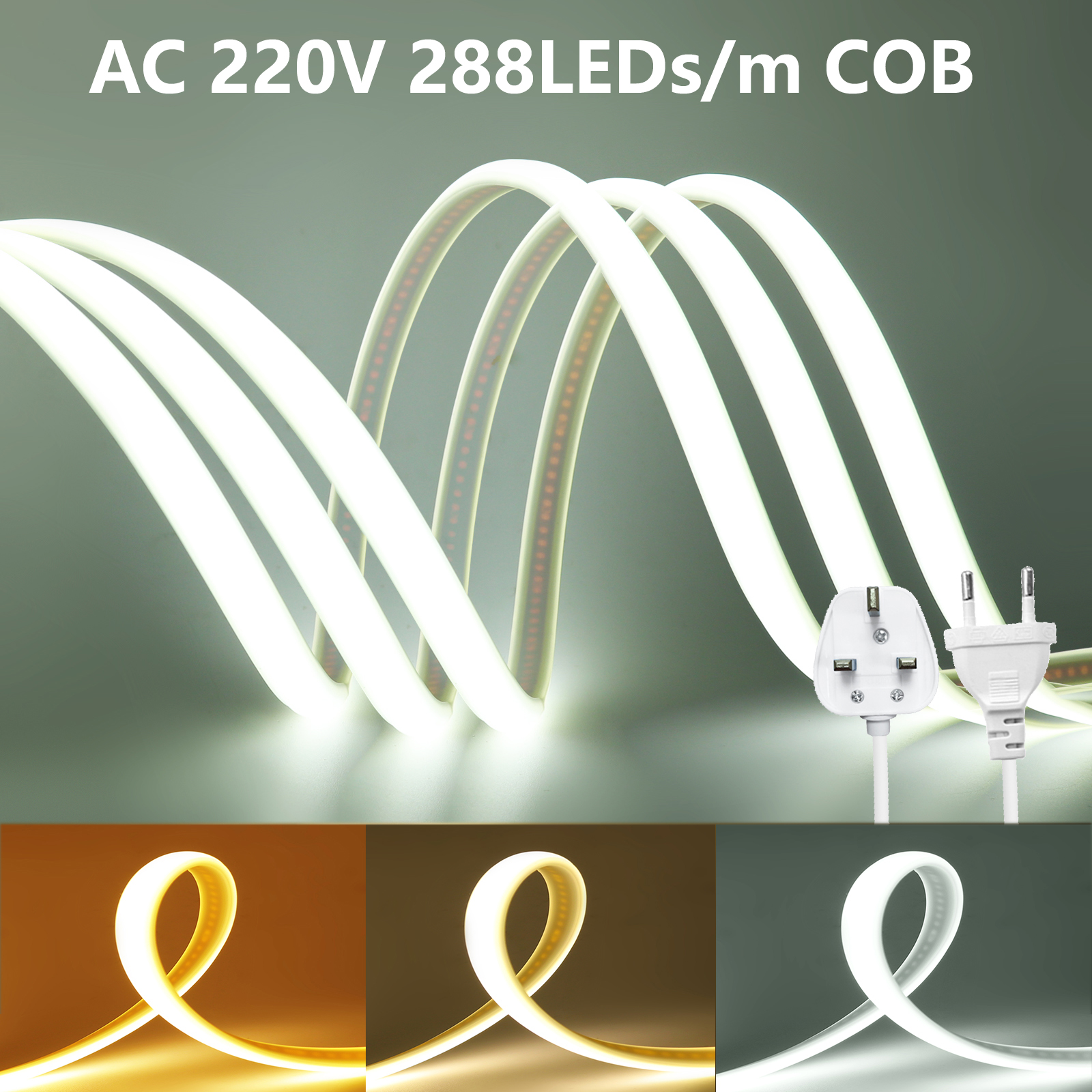 220V COB LED Strip Lights 288L - Decor Lighting Uk 리뷰 및 가격