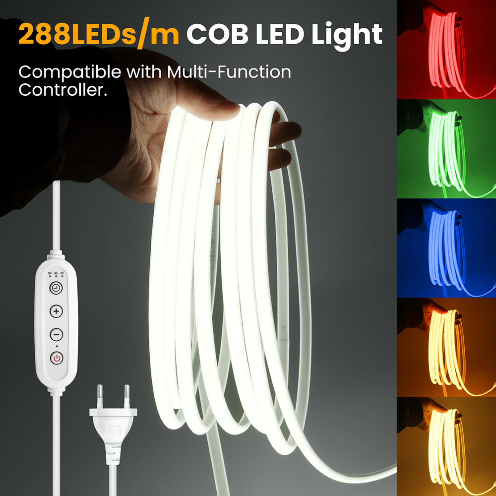 10 Colors Dimmable 220V COB LE - Decor Lighting Hours 리뷰 및 가격