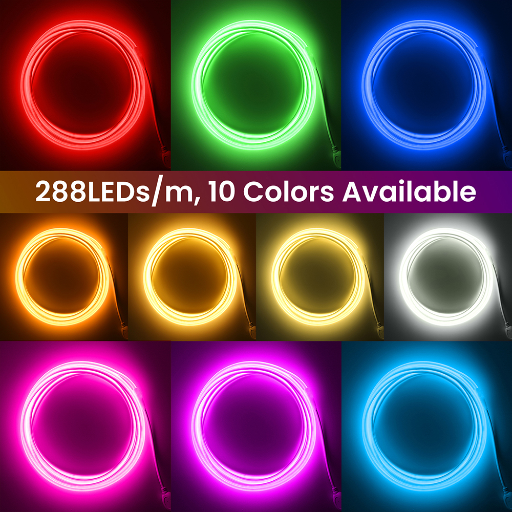 10 Colors Dimmable 220V COB LE - Decor Lighting Hours 리뷰 및 가격