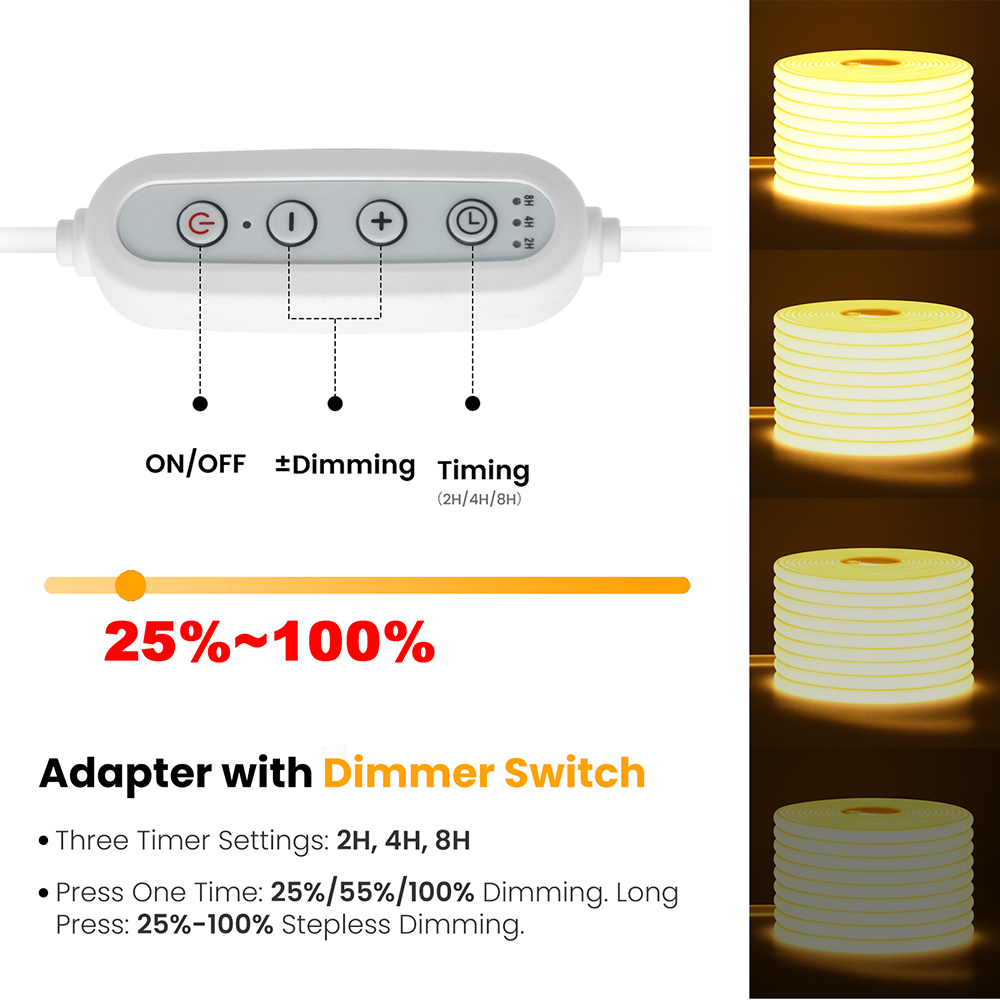 10 Colors Dimmable 220V COB LE - Decor Lighting Hours 리뷰 및 가격