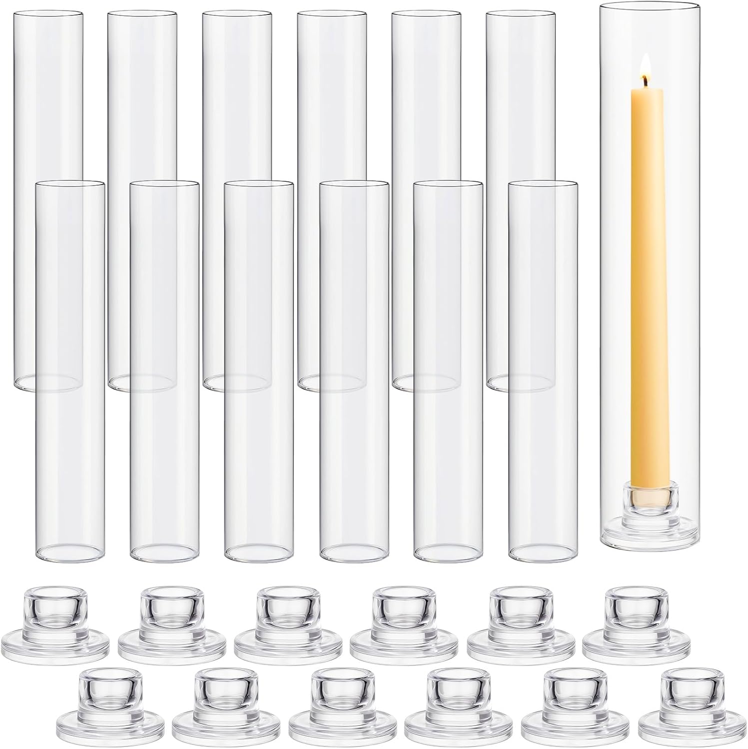 12 Set Glass Candle Holders fo - Candle Holder Set 리뷰 및 가격
