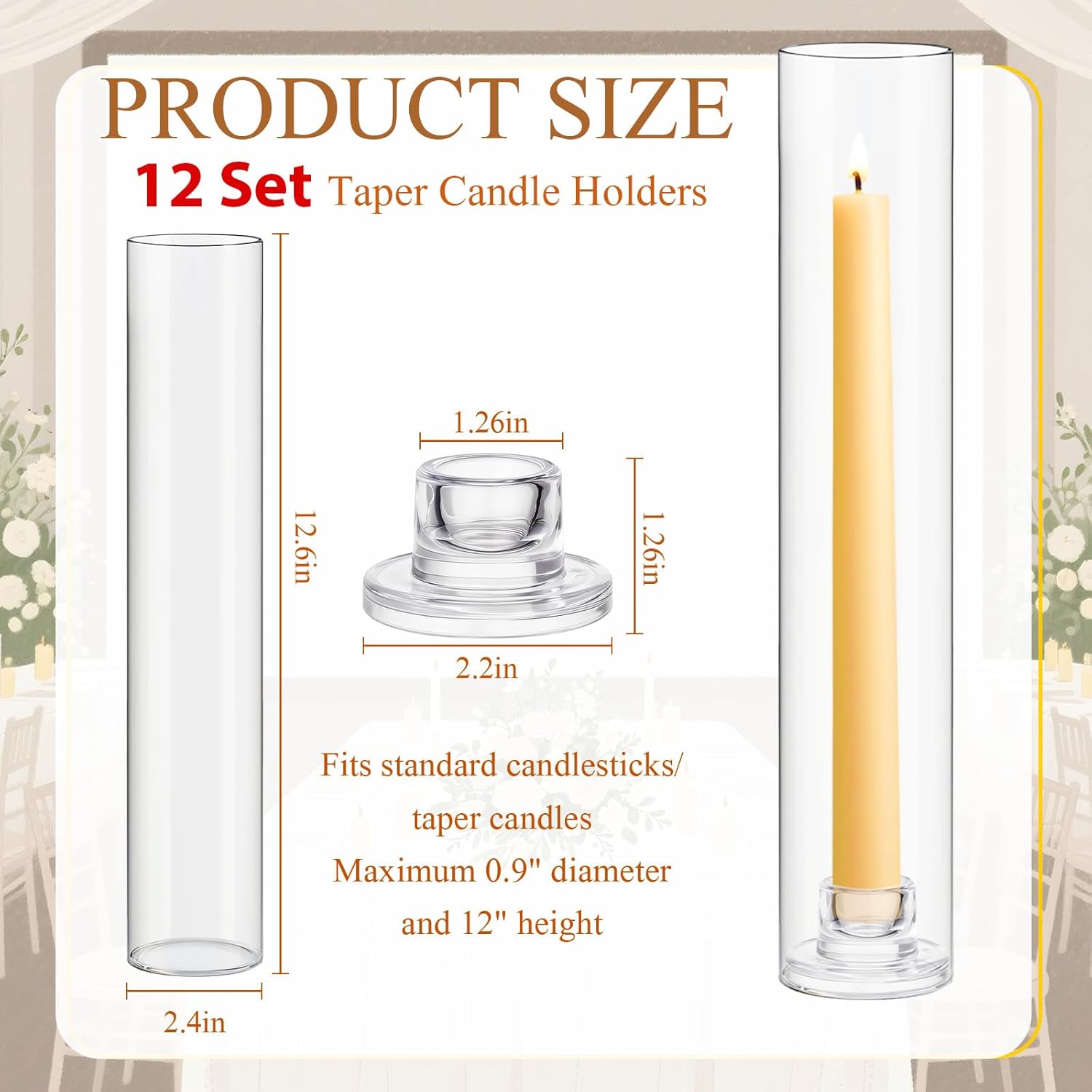 12 Set Glass Candle Holders fo - Candle Holder Set 리뷰 및 가격