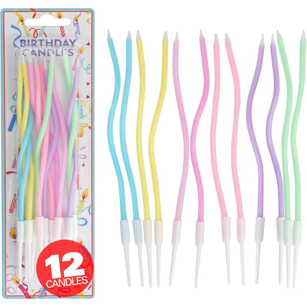 Rainbow Spiral Birthday Cake C - Candle Holder Set 리뷰 및 가격