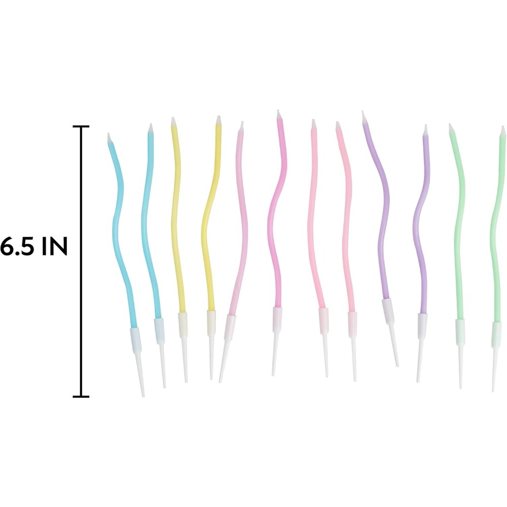 Rainbow Spiral Birthday Cake C - Candle Holder Set 리뷰 및 가격