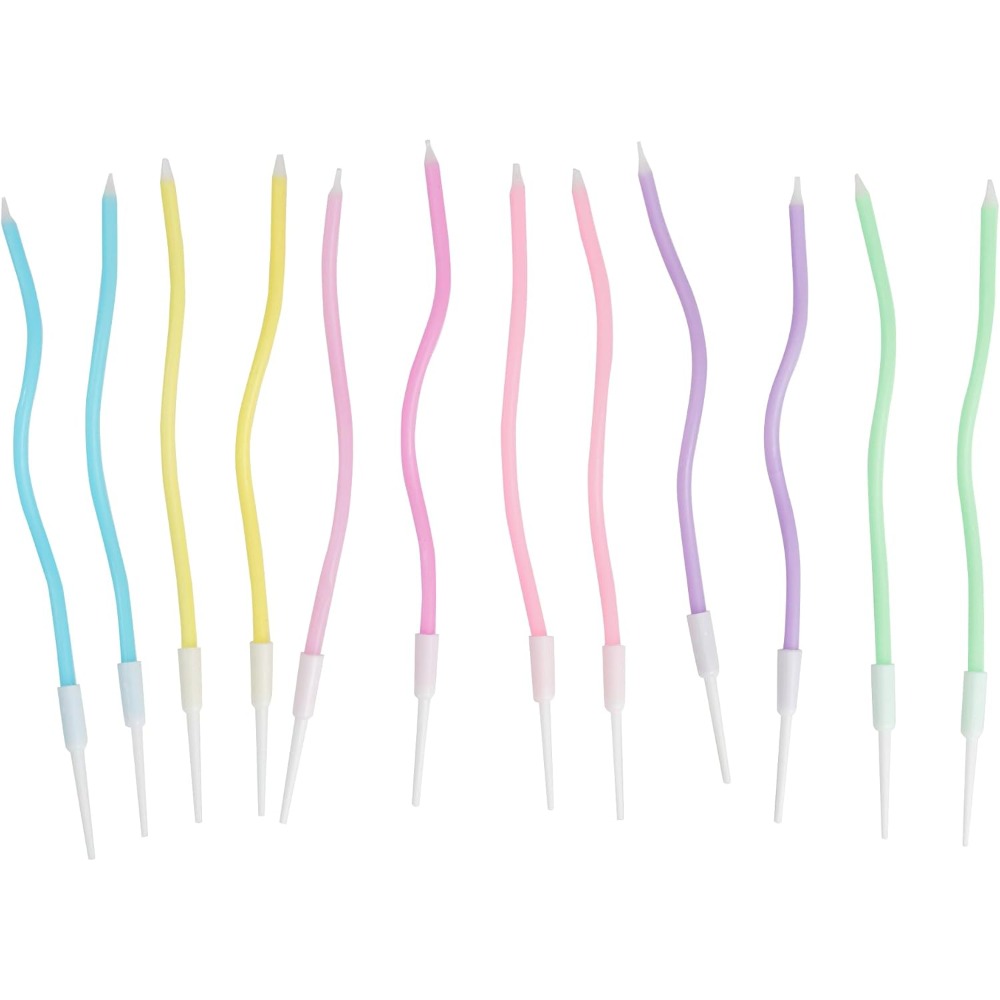 Rainbow Spiral Birthday Cake C - Candle Holder Set 리뷰 및 가격