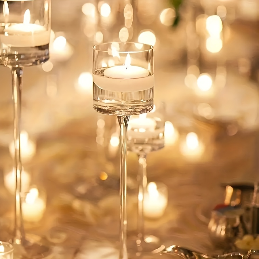 3PCS Transparent Glass Candle  - Candle Holder Set 리뷰 및 가격