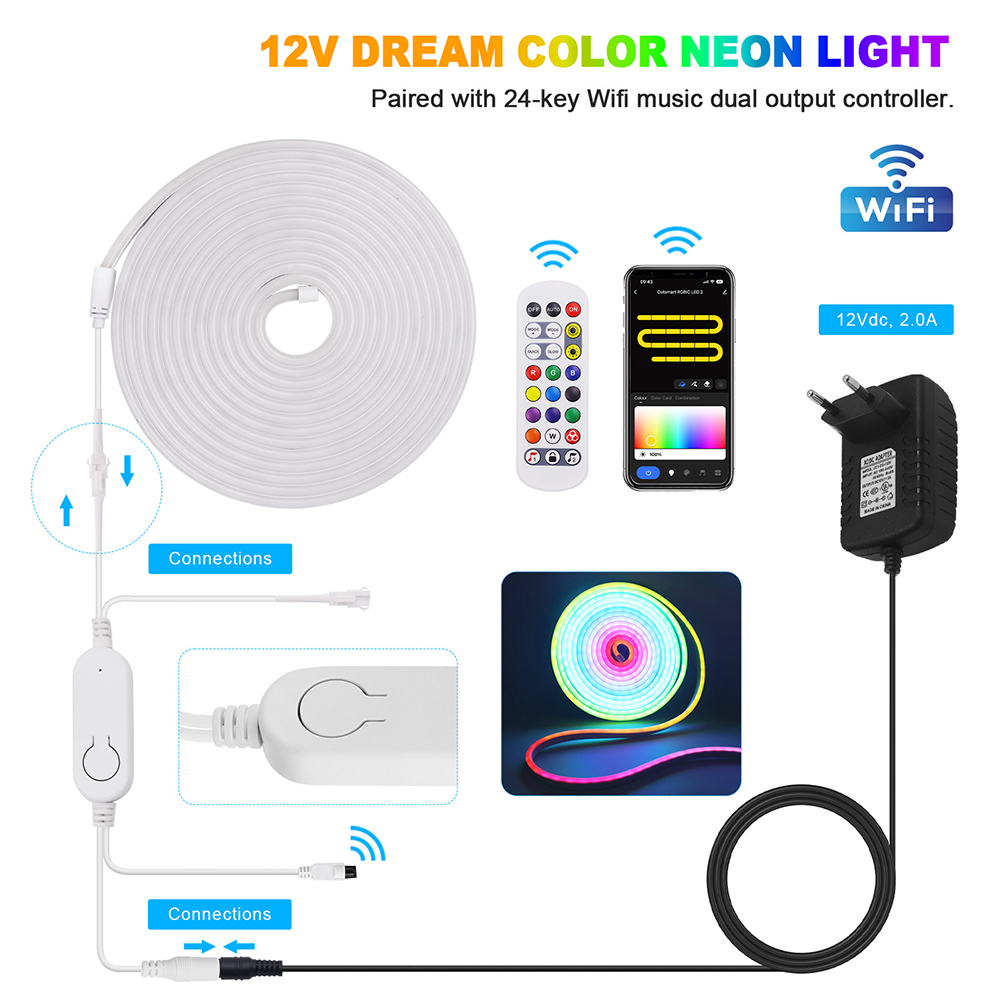 WiFi Smart RGB Neon LED Strip  - Decor Lighting Uk 리뷰 및 가격