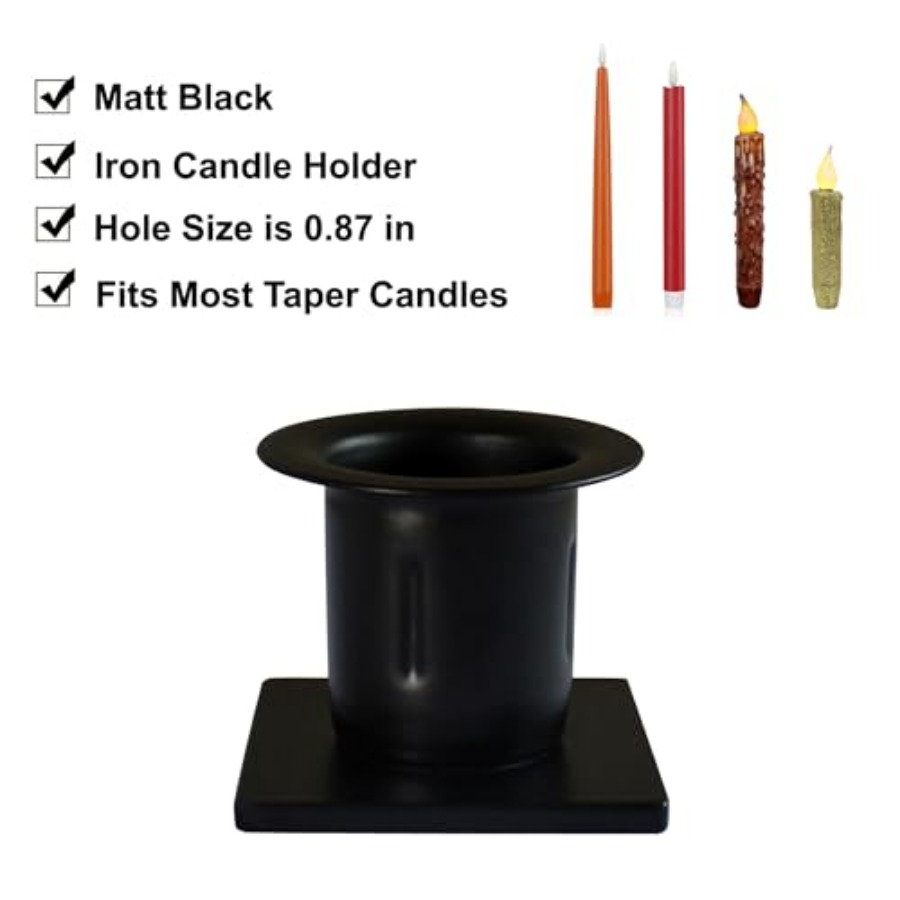 Primitive Iron Taper Candle Ho - Candle Holder Set 리뷰 및 가격