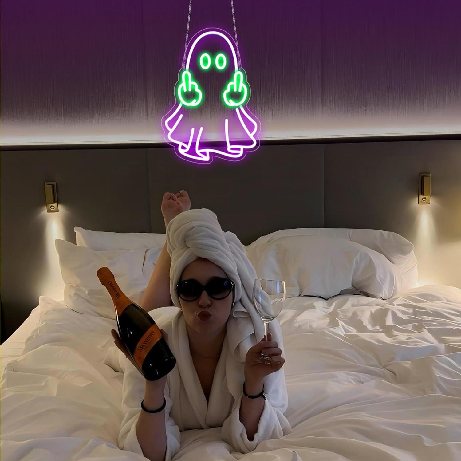 Ghost Neon Sign USB Powered LE - Lighting Decor Home 리뷰 및 가격