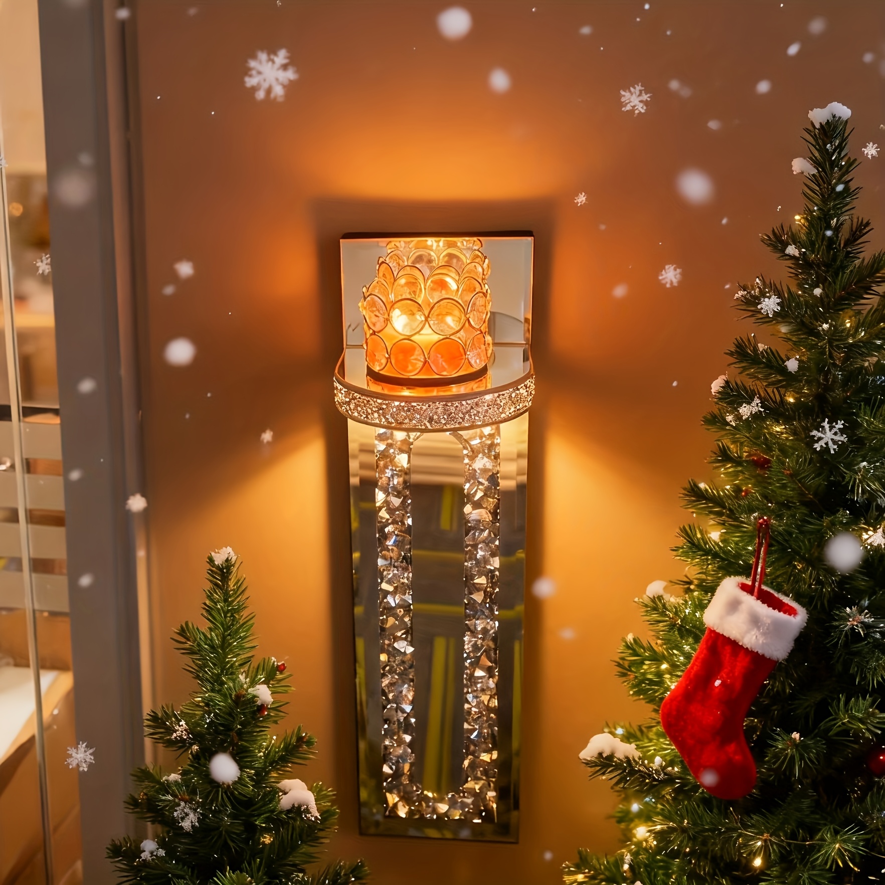 2-Piece Elegant Golden Wall Ca - Candle Holder Set 리뷰 및 가격