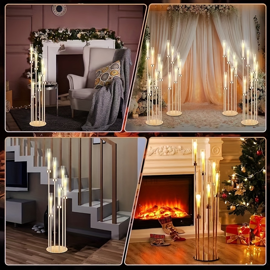 2 Sets Floor Candelabra 6 Arms - Candle Holder Set 리뷰 및 가격