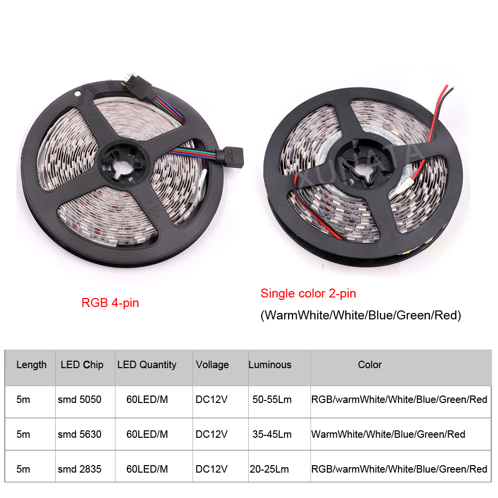 LED Strip 5050 2835 5630 RGB F - Decor Lighting Hours 리뷰 및 가격