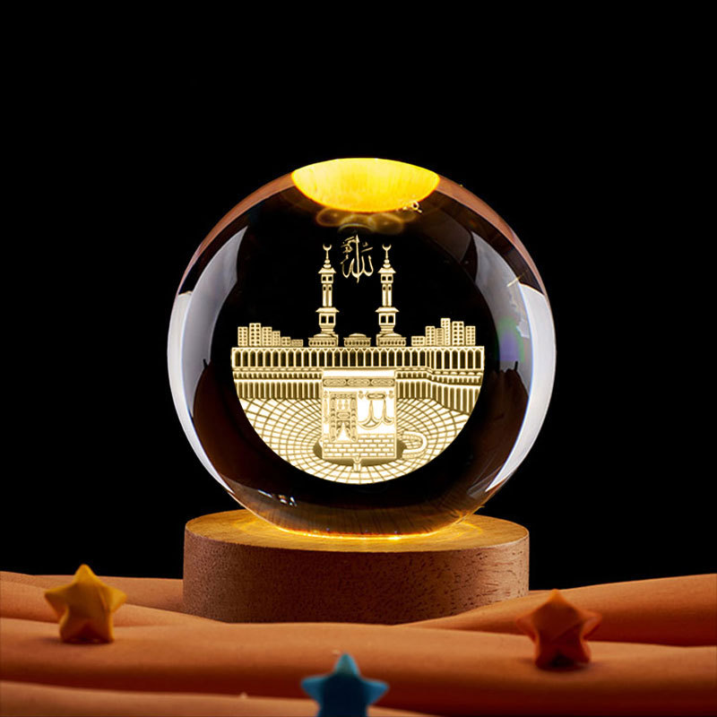 Ramadan Decoration 3D Crystall - Led Moon Lamp 리뷰 및 가격