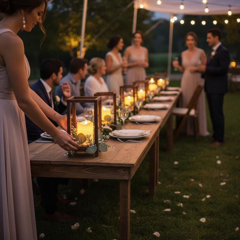 12 Set/36 Pcs Wooden Wedding L - Candle Holder Set 리뷰 및 가격