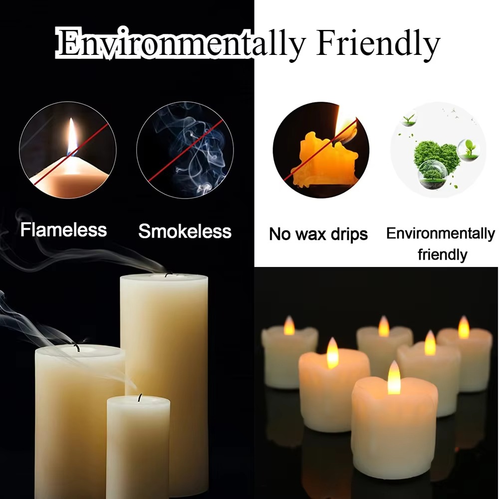 6Pc Real Wax LED Tea Light Can - Decor Lighting Hours 리뷰 및 가격