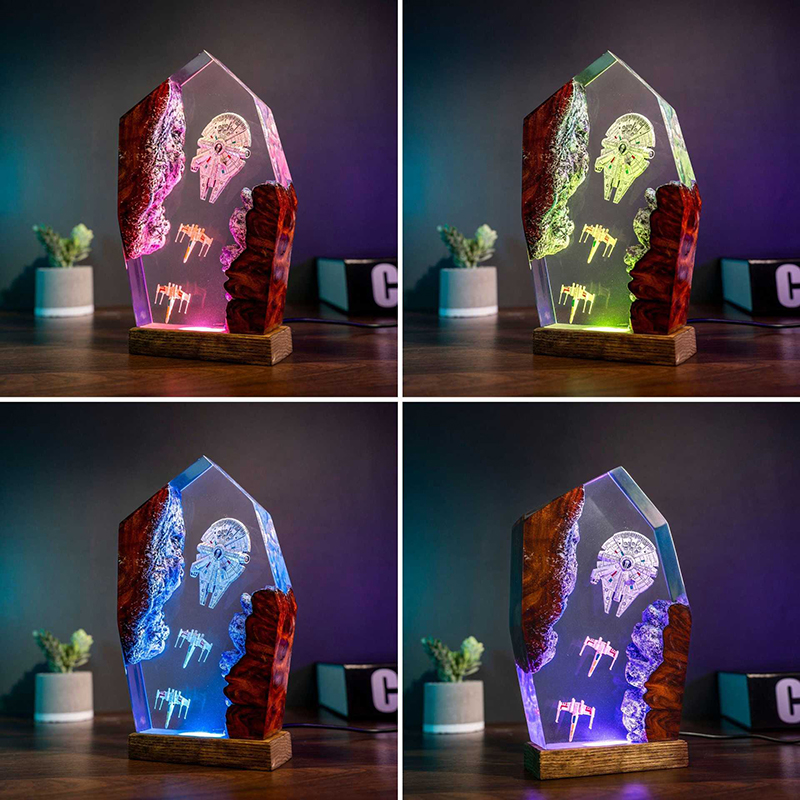 Table Resin Lamp Universe War  - Lighting Decor Wedding 리뷰 및 가격