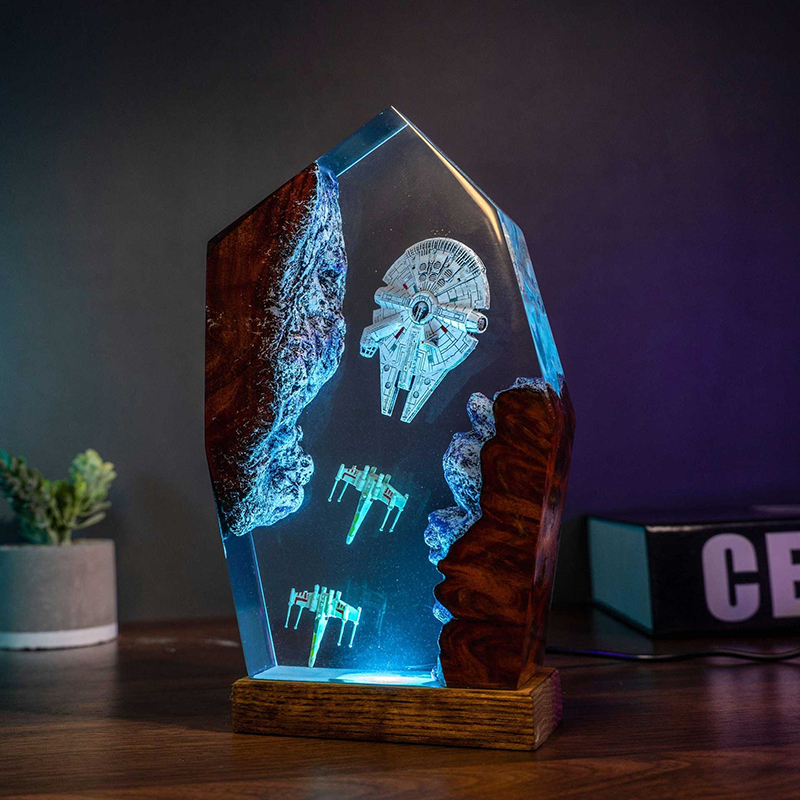 Table Resin Lamp Universe War  - Lighting Decor Wedding 리뷰 및 가격