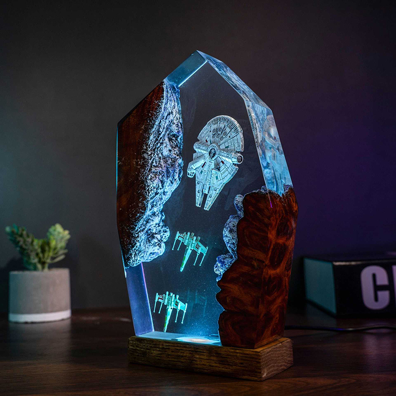 Table Resin Lamp Universe War  - Lighting Decor Wedding 리뷰 및 가격