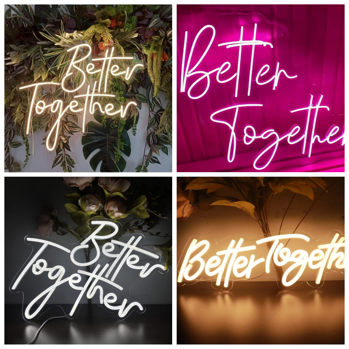 Better Together Neon Sign USB  - Lighting Decor Wedding 리뷰 및 가격