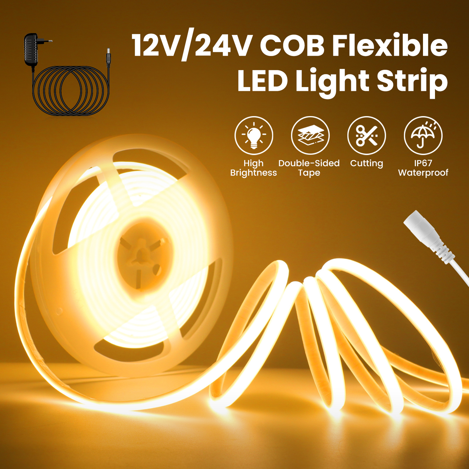 12V COB LED Strip Light Flexib - Decor Lighting Uk 리뷰 및 가격