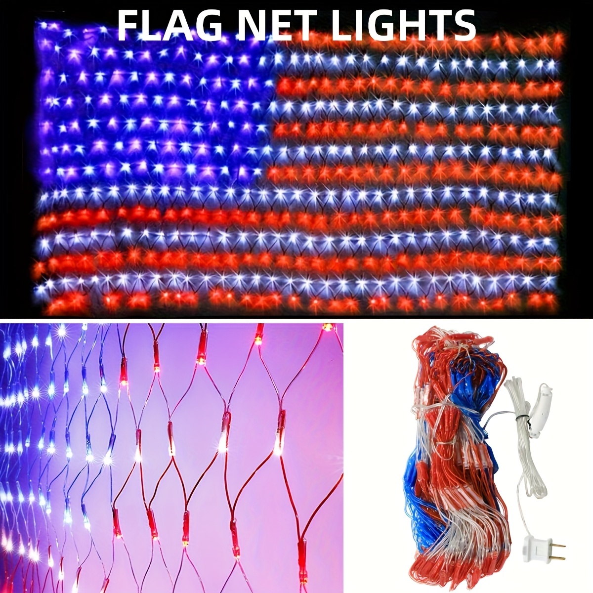 American Flag Net Light, 420 L - Lighting Christmas Decor 리뷰 및 가격
