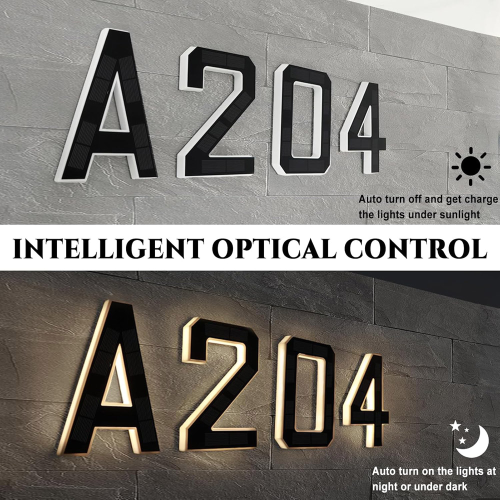 12cm Solar Outdoor House Numbe - Lighting Decor For House 리뷰 및 가격