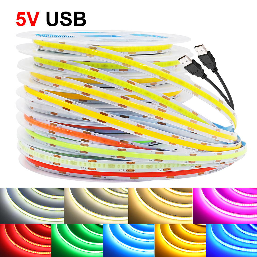 DC 5V COB LED Strip Light 320L - Decor Lighting Hours 리뷰 및 가격