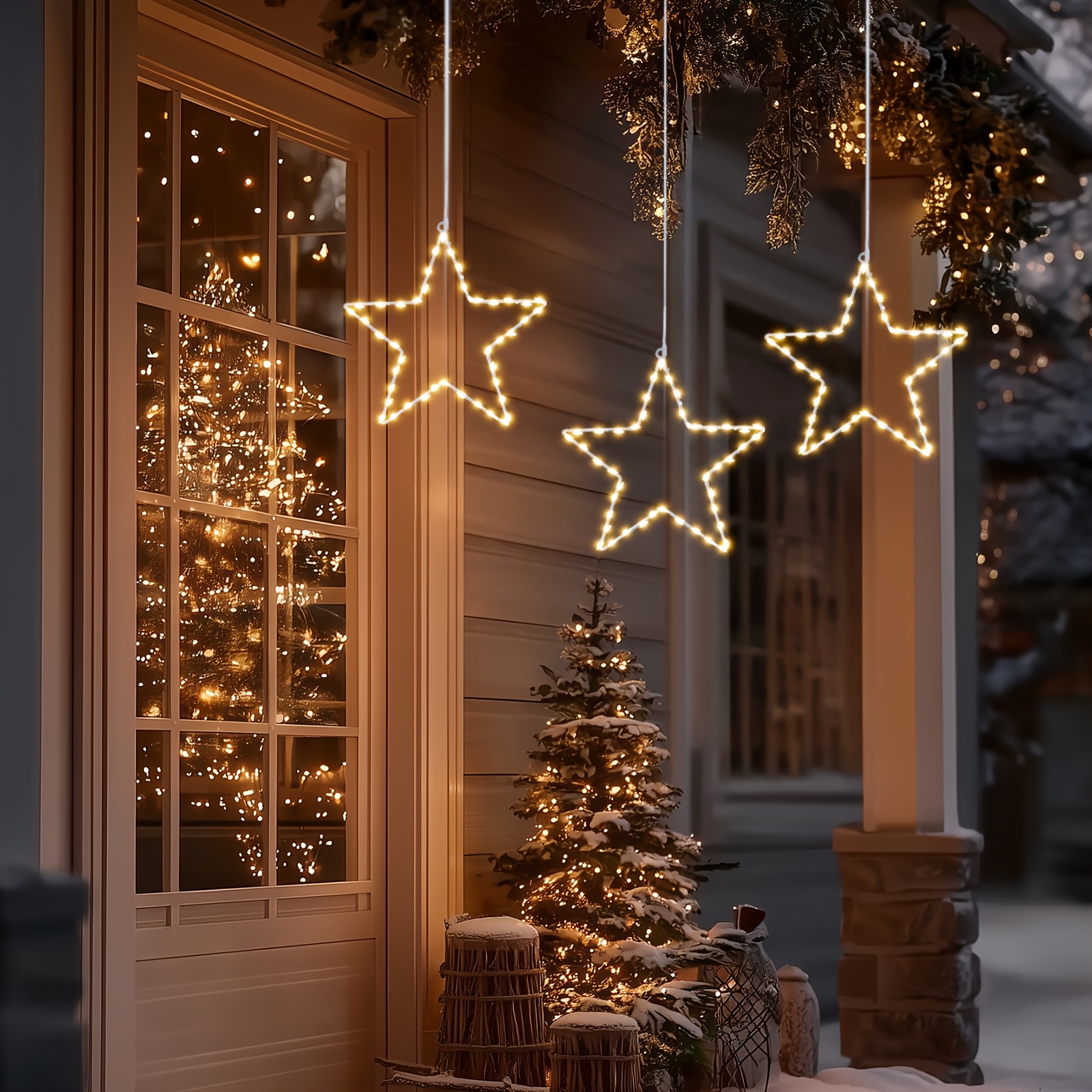 6/3pcs Battery Operated Hangin - Lighting Christmas Decor 리뷰 및 가격