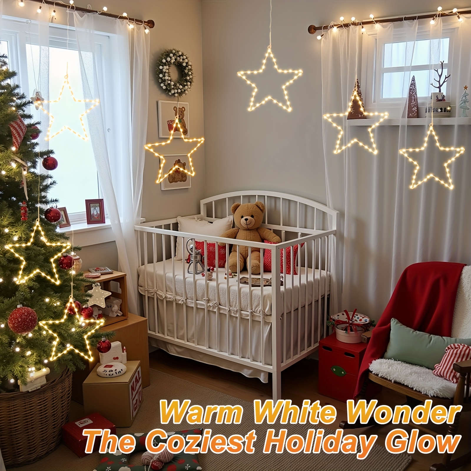 6/3pcs Battery Operated Hangin - Lighting Christmas Decor 리뷰 및 가격
