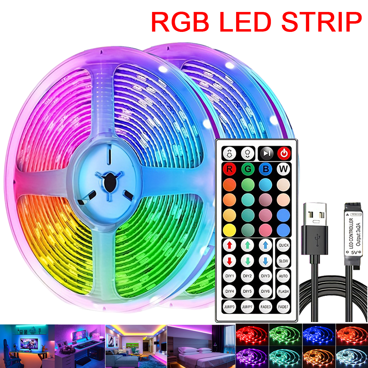 RGB Led Strip Lights with Remo - Decor Lighting Hours 리뷰 및 가격