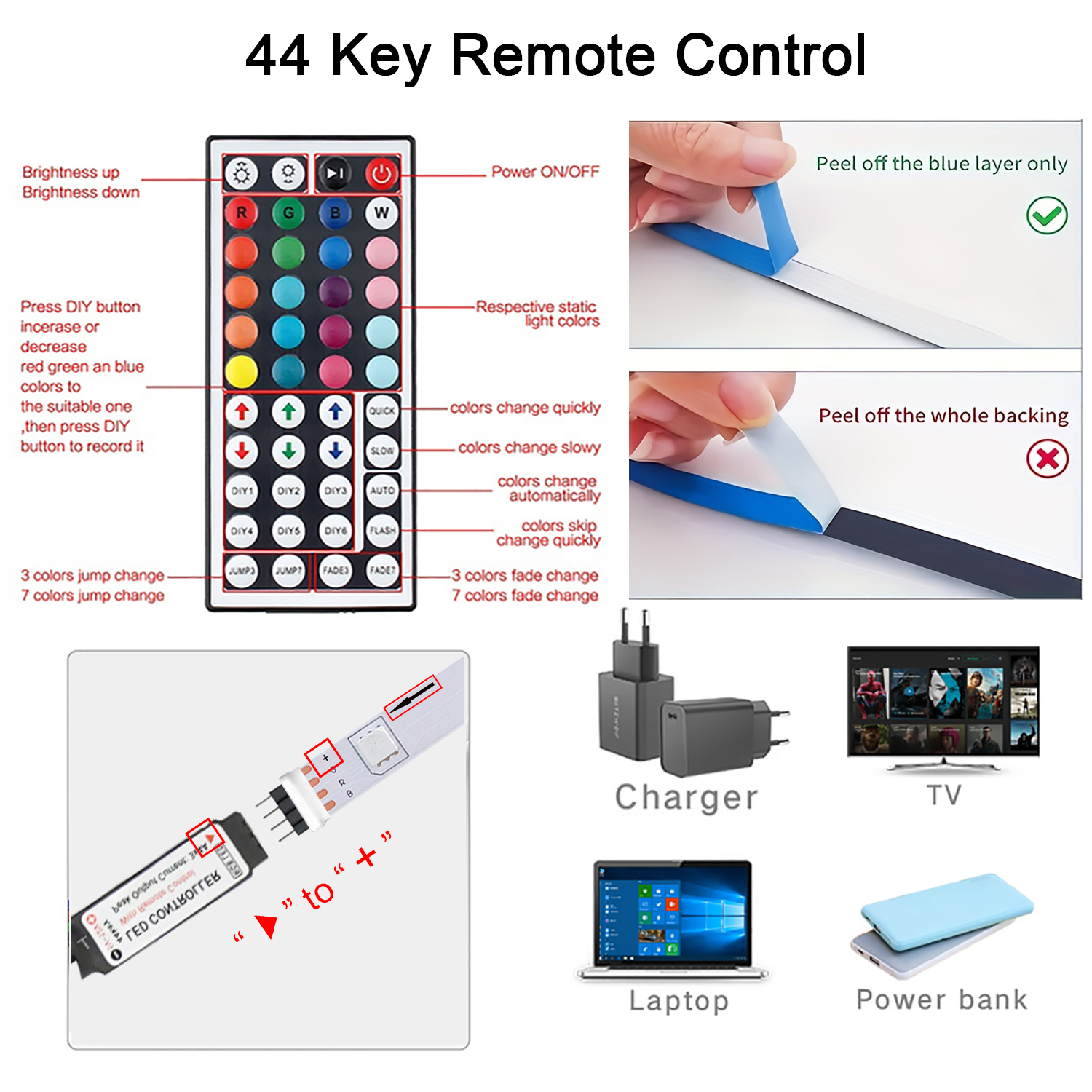 RGB Led Strip Lights with Remo - Decor Lighting Hours 리뷰 및 가격