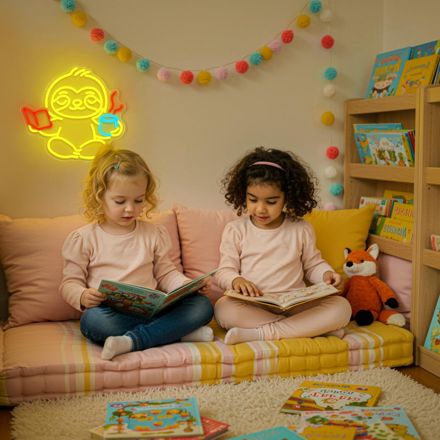 Sloth Neon Sign USB Dimmable L - Lighting Decor Home 리뷰 및 가격