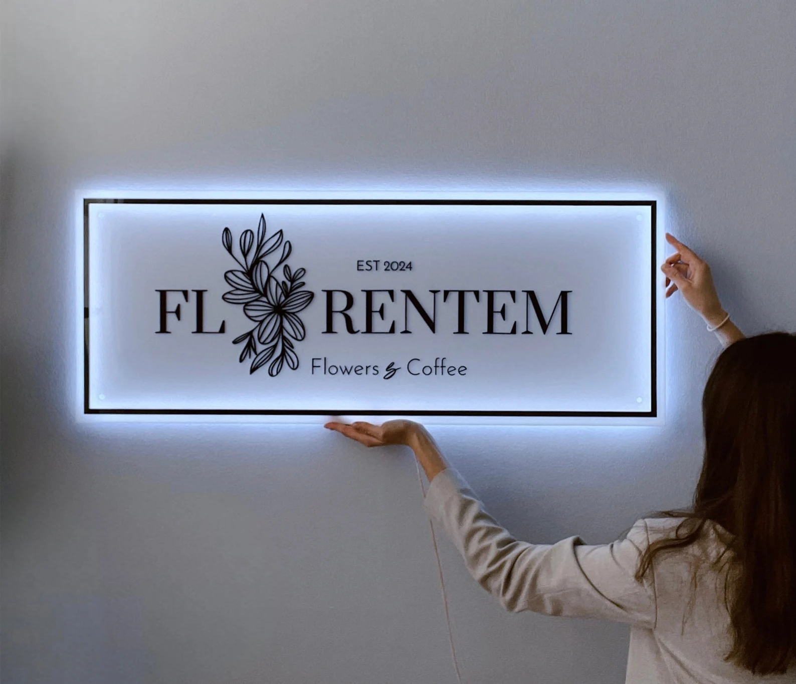 Custom Business Logo LED Sign  - Lighting Decor Company 리뷰 및 가격
