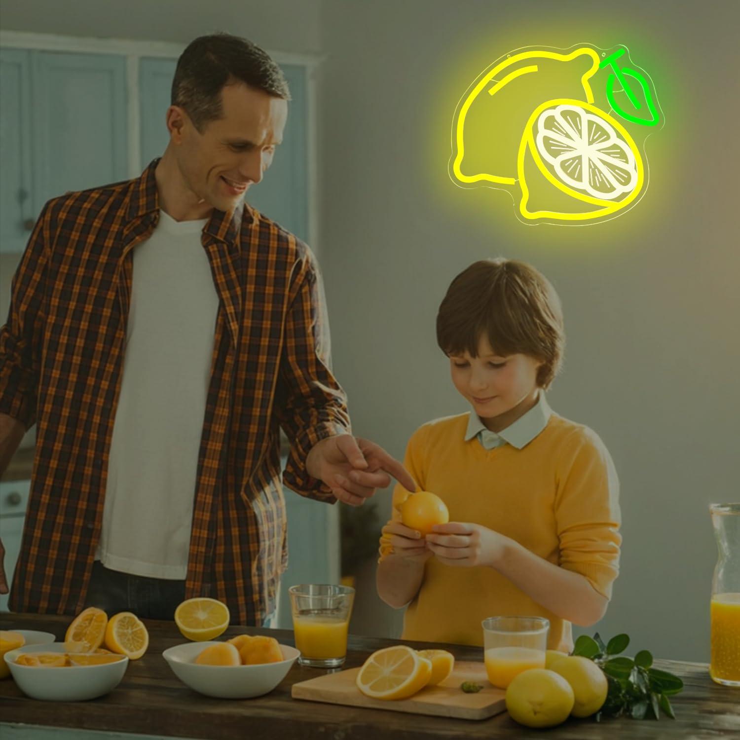 Lemon Neon Sign Dimmable LED L - Lighting Decor Home 리뷰 및 가격
