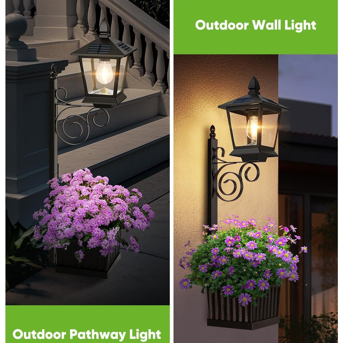 2 in 1 Solar Planter Lamp Wate - Lighting Decoration Outdoor 리뷰 및 가격