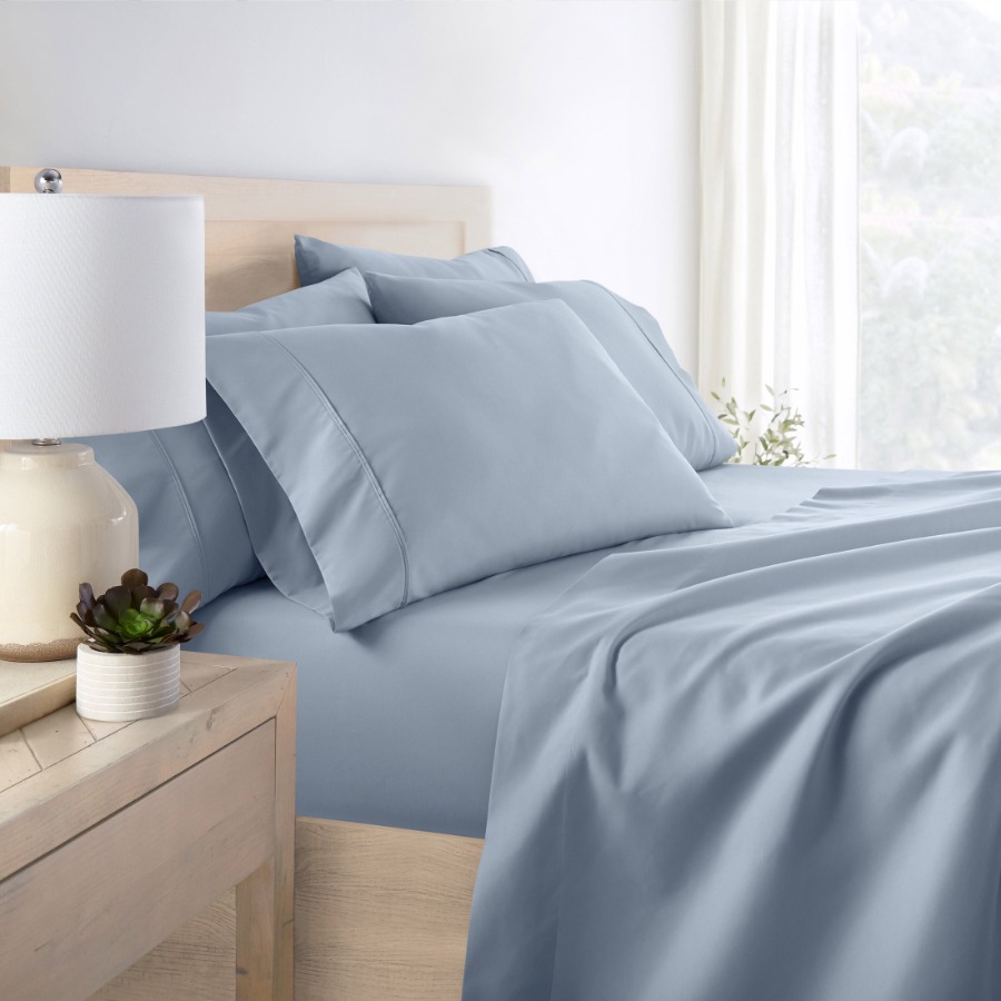Queen Light Blue Solid Microfi - Lighting By Queen 리뷰 및 가격
