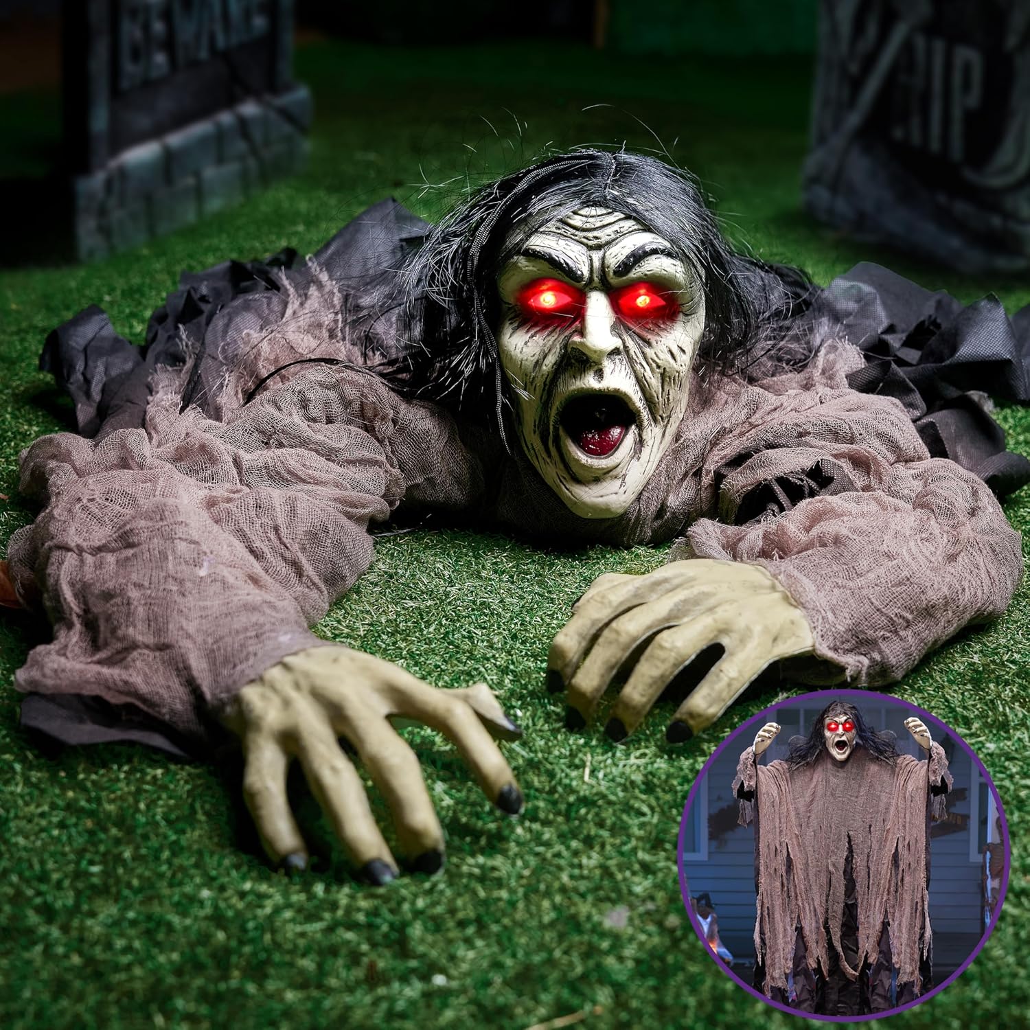 Halloween Zombie Decorations O - Lighting Decor For House 리뷰 및 가격