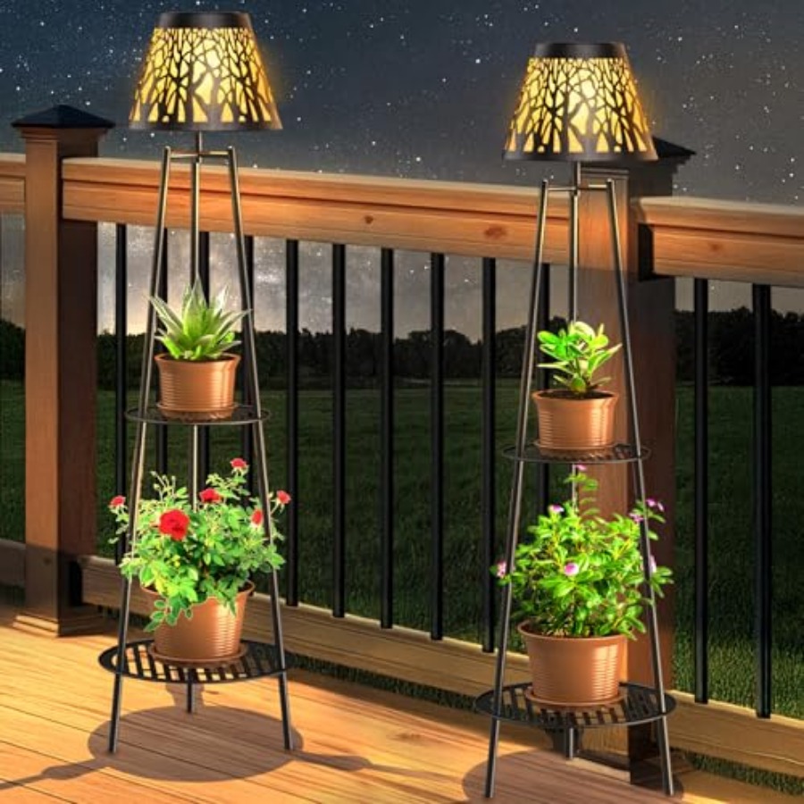 2 Pack Outdoor Solar Floor Lam - Lighting Decoration Outdoor 리뷰 및 가격