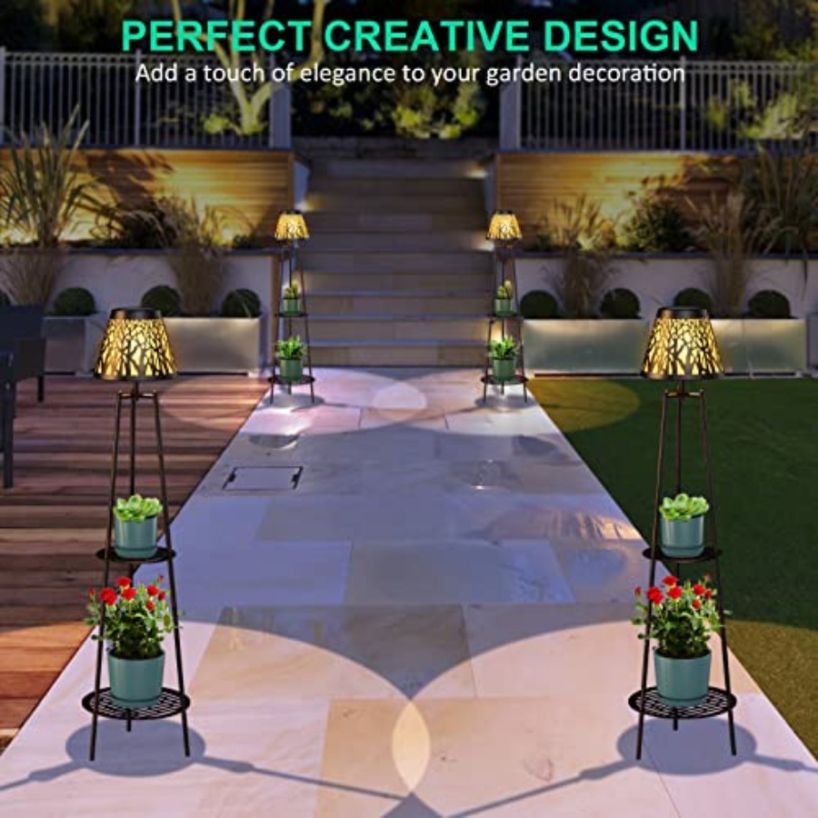 2 Pack Outdoor Solar Floor Lam - Lighting Decoration Outdoor 리뷰 및 가격