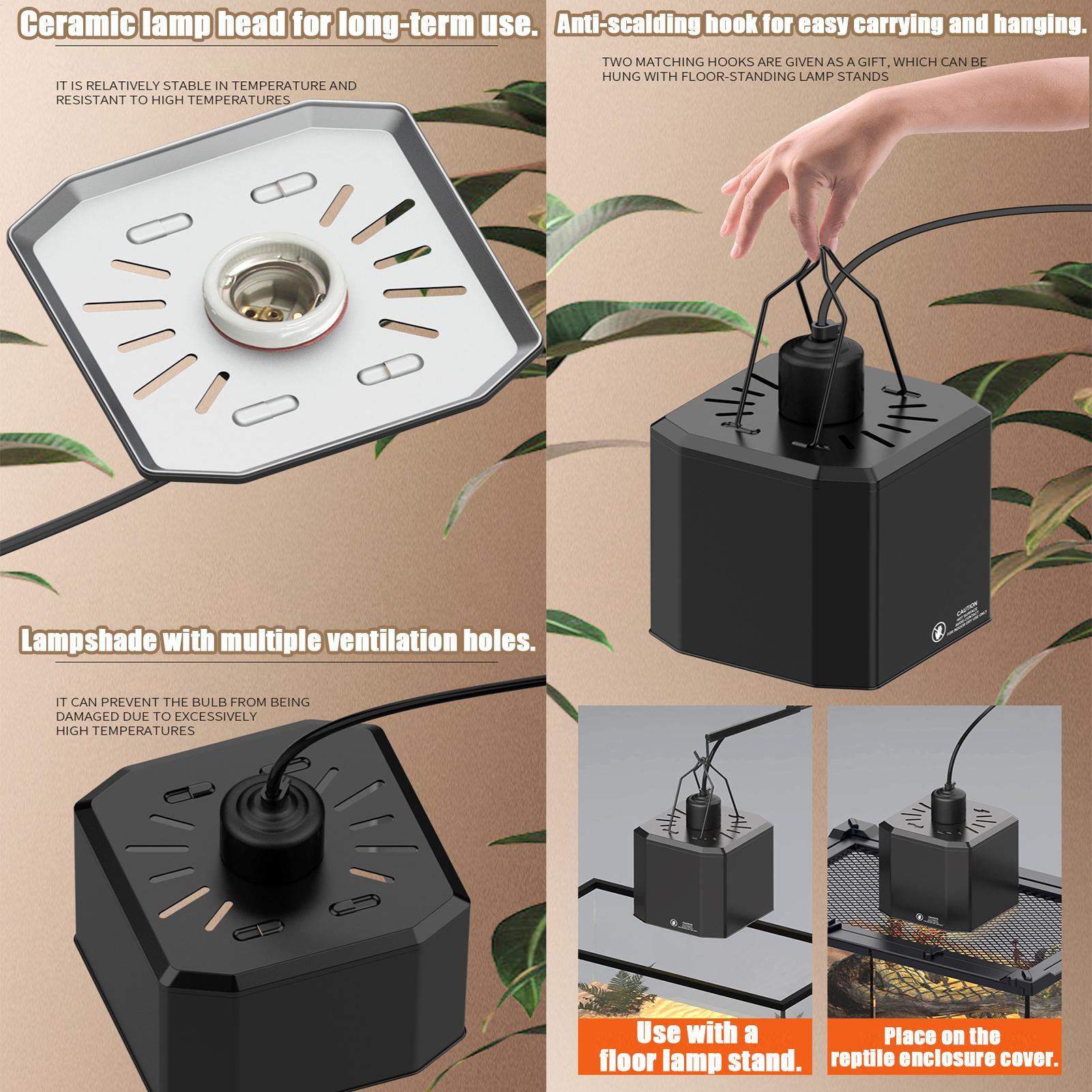 Heat Lamp Cover For Reptiles T - Gecko Lighting & Decor 리뷰 및 가격